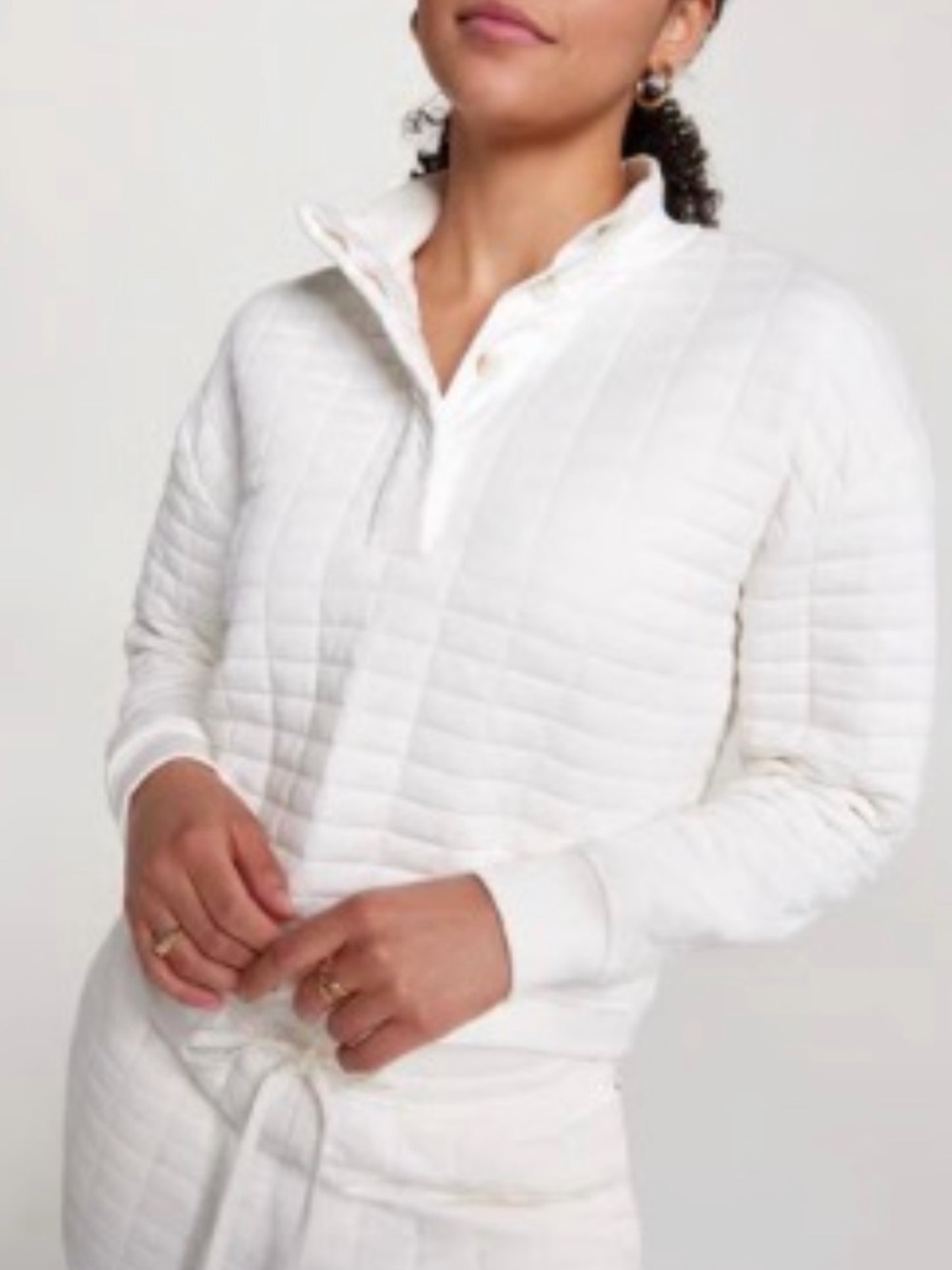 Calia Quilted Sweatshirt